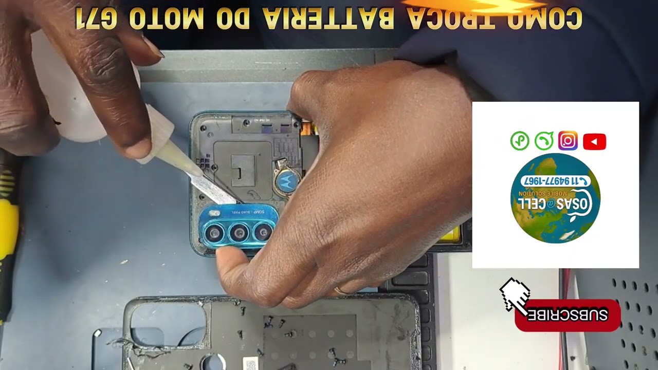 Troca batteria do moto G71
