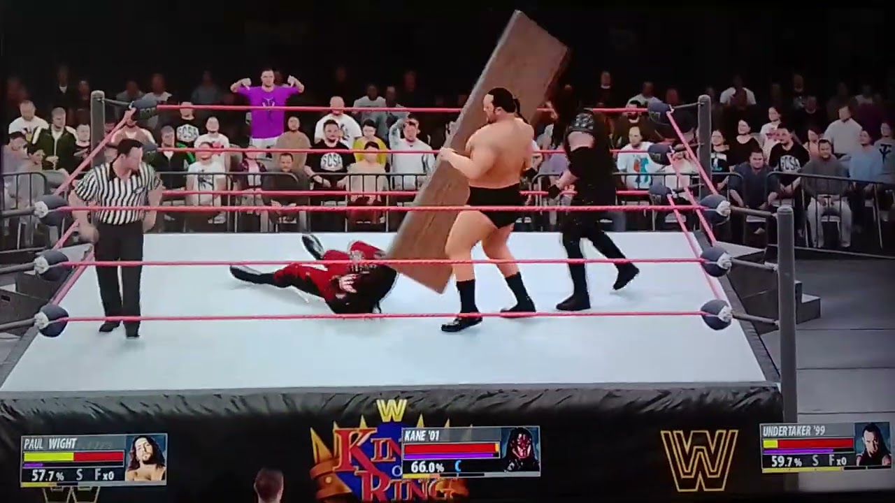 Triple threat match Wight vs Kane vs Undertaker 
