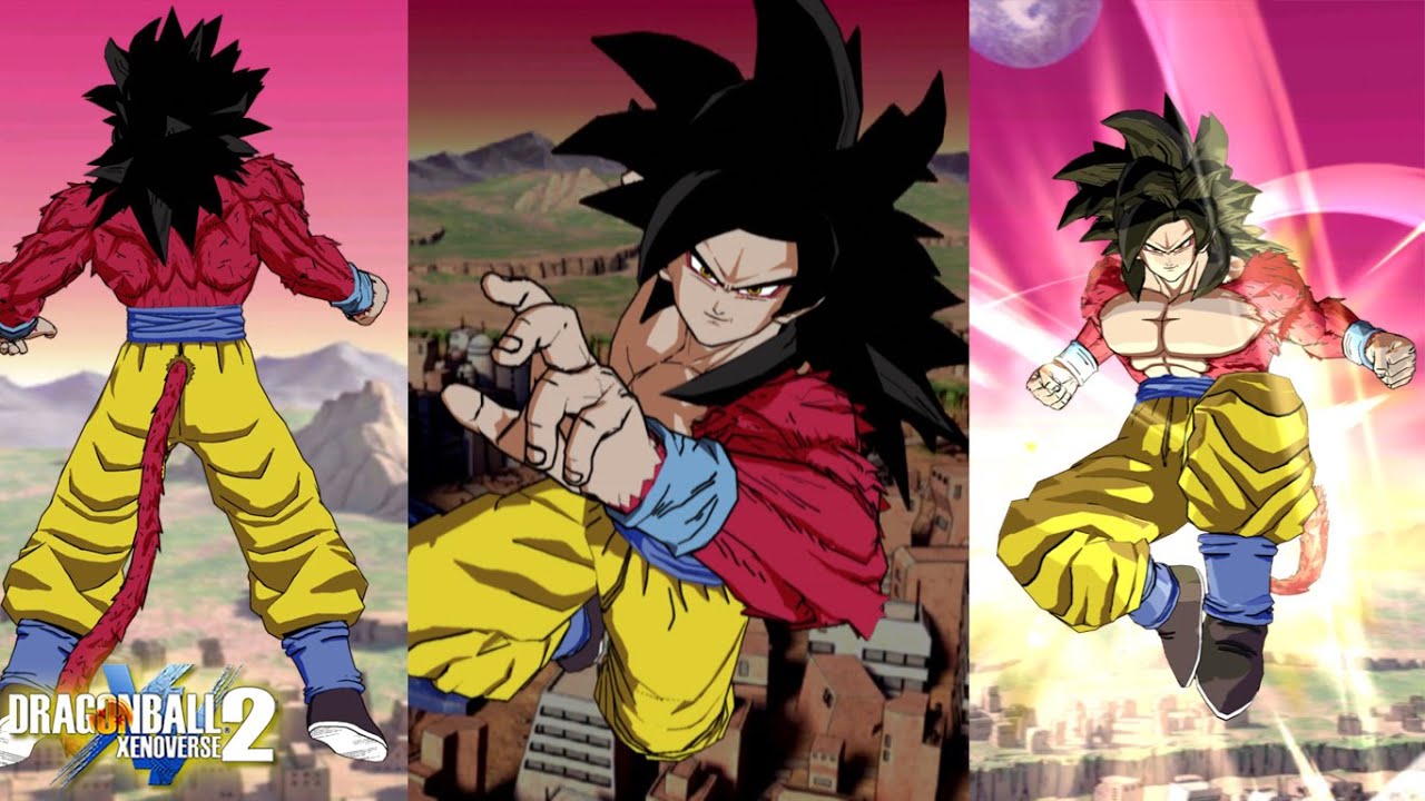 Goku (Super Saiyan 4) Anime Accurate Model & Shading in Dragon Ball Xenoverse 2