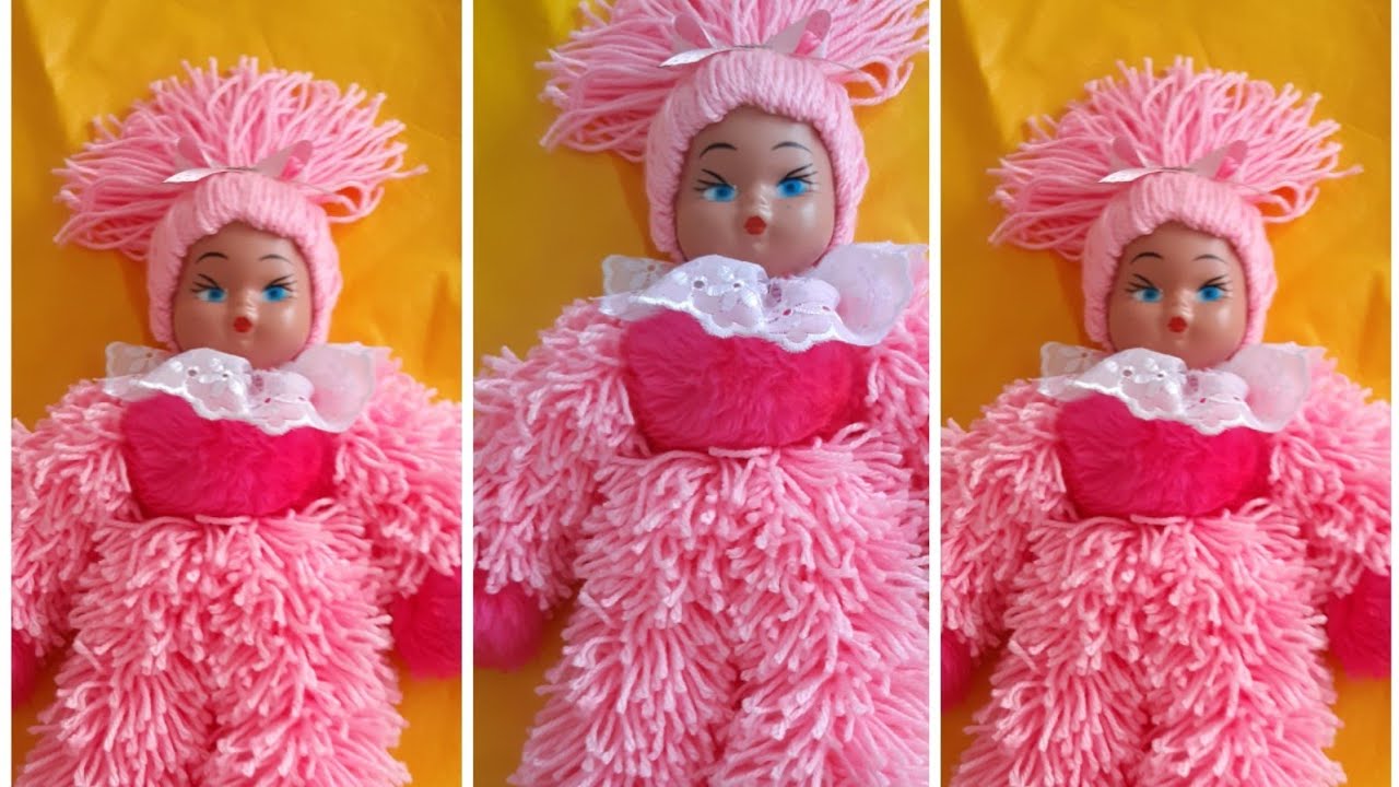 Boneca de lã forma diferente d fazer passo a passo  Cida Reis