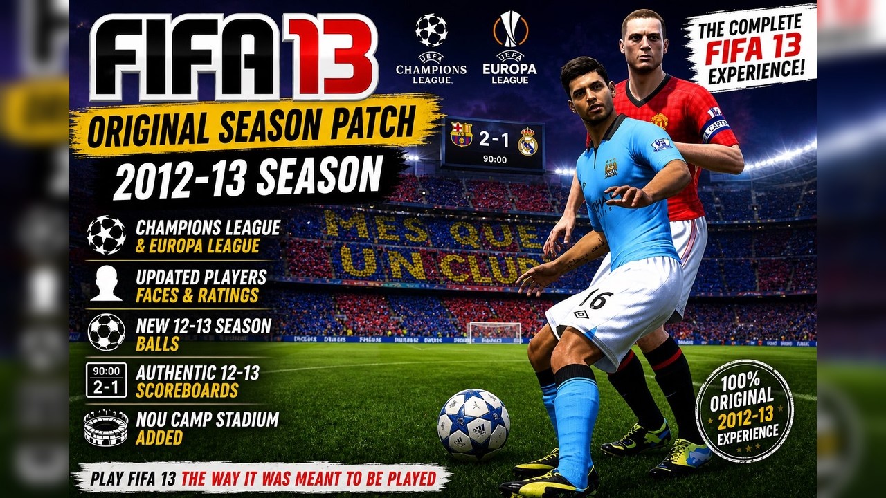 Лучший способ снова играть в FIFA 13 | Оригинальный патч сезона 12/13 | #retrofifa