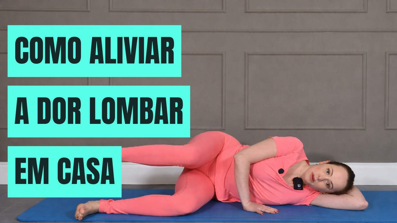 Movimentos fáceis para aliviar a dor na lombar (faça em casa) #mulhersemdor #dorcronica #dorlombar