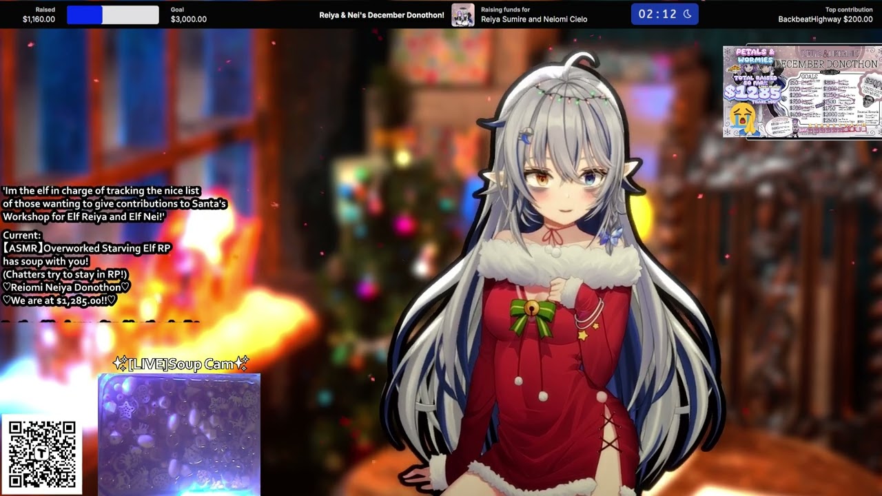【Day 7+8 Donothon】【ASMR】♡Starving Elf RP Wood Soup to Sleep and Relax to🪱 Sleep AidTingles 12 22 25