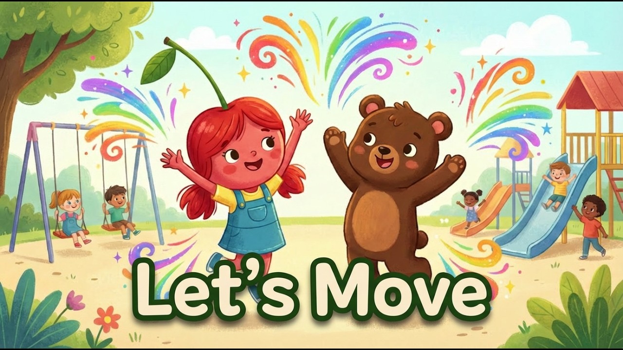 Let's Move Song 🎈 Jump Clap Spin Stomp | CherryChoco Kids Songs | Action Songs for Children