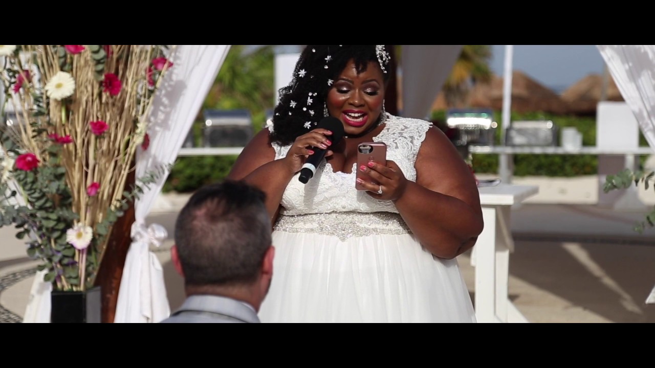 Bride Sings Her Vows!