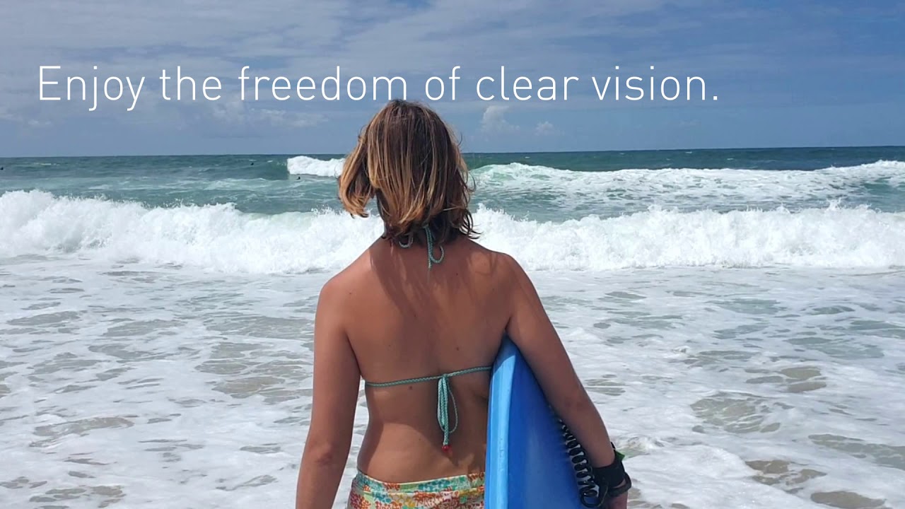 Enjoy the freedom of clear vision with SCHWIND eye laser technology, life without glasses(beachclip)