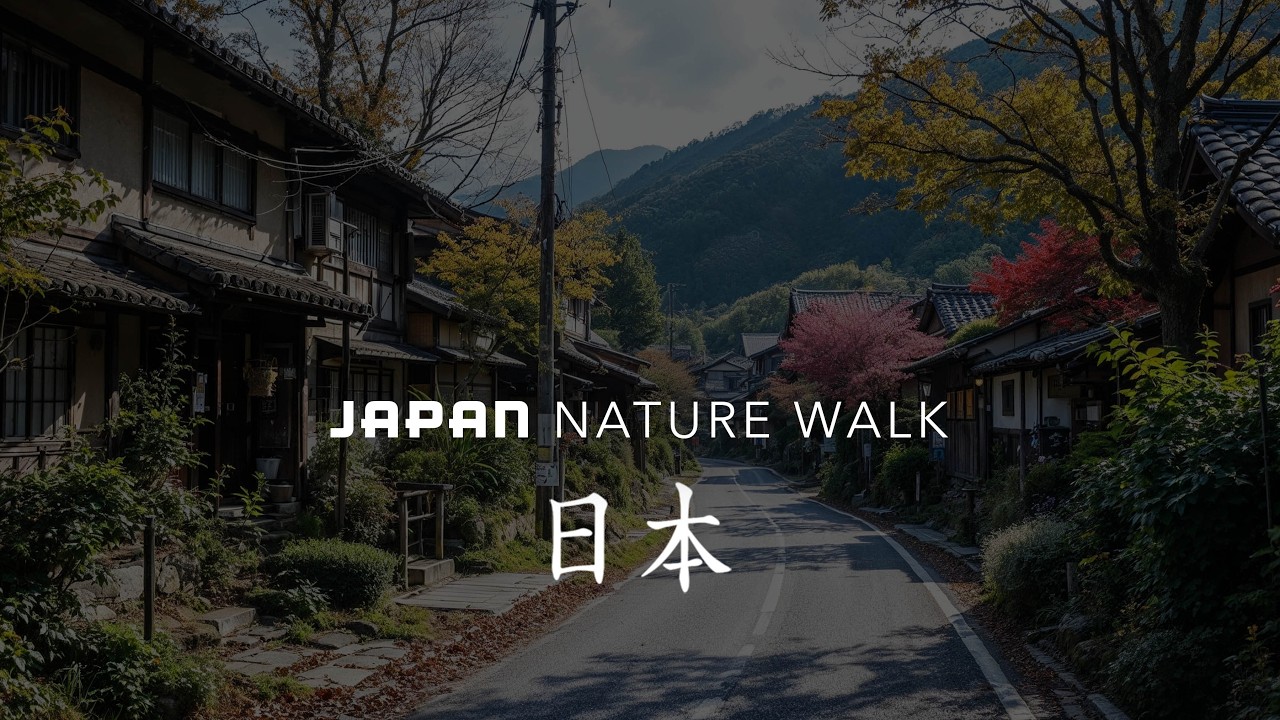 4K Rural Japan Walk | Hidden Samurai Trail, Through Misty Forests & Ancient Villages