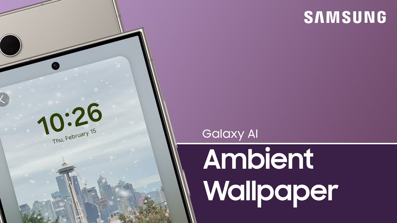 Use Photo ambient wallpaper on Samsung Galaxy S24 series to get a weather snapshot | Samsung US