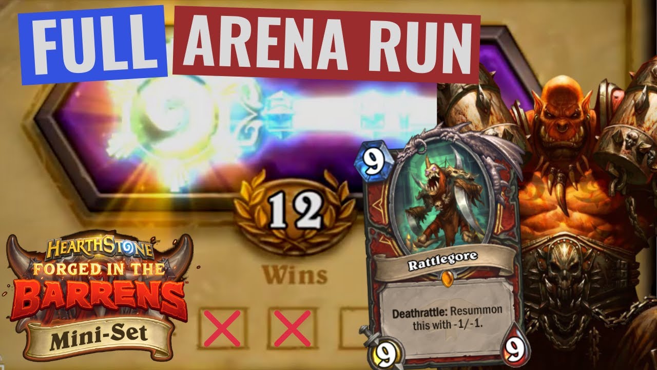 12 Win Rattlegore Warrior - Hearthstone Arena Wailing Caverns