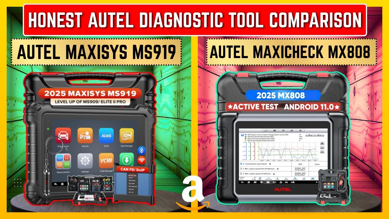 Autel MaxiSYS MS919 против MaxiCheck MX808 | Честное сравнение диагностических инструментов Autel!