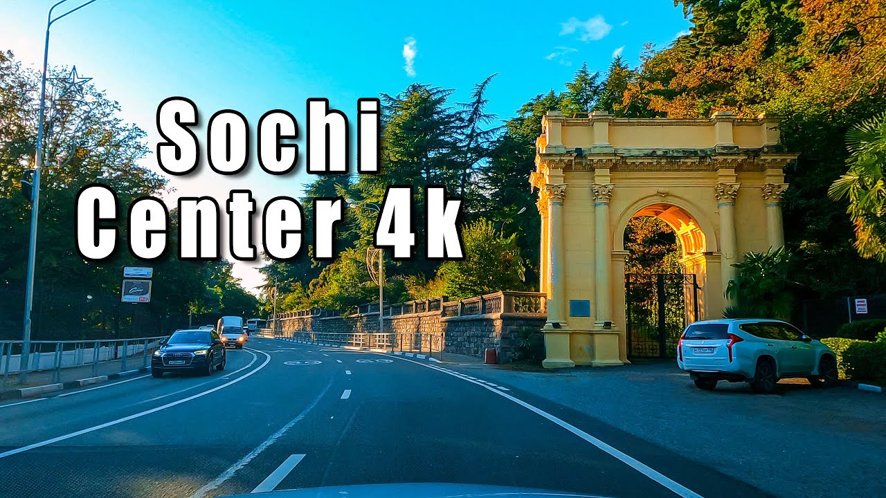 Sochi 4K - City center - Driving Russia