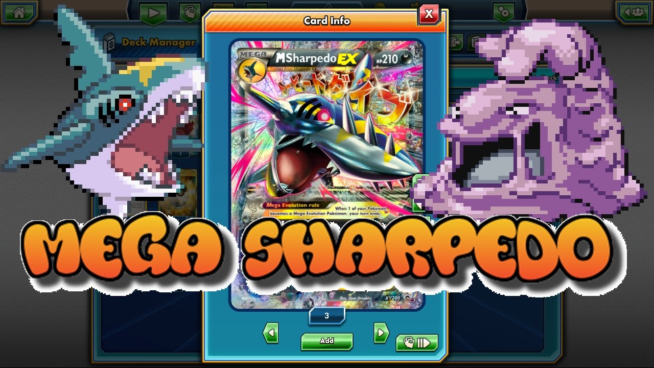 STANDARD Mega Sharpedo EX Deck ft. Team Aqua's Muk: Pokemon TCGO (PTCGO)