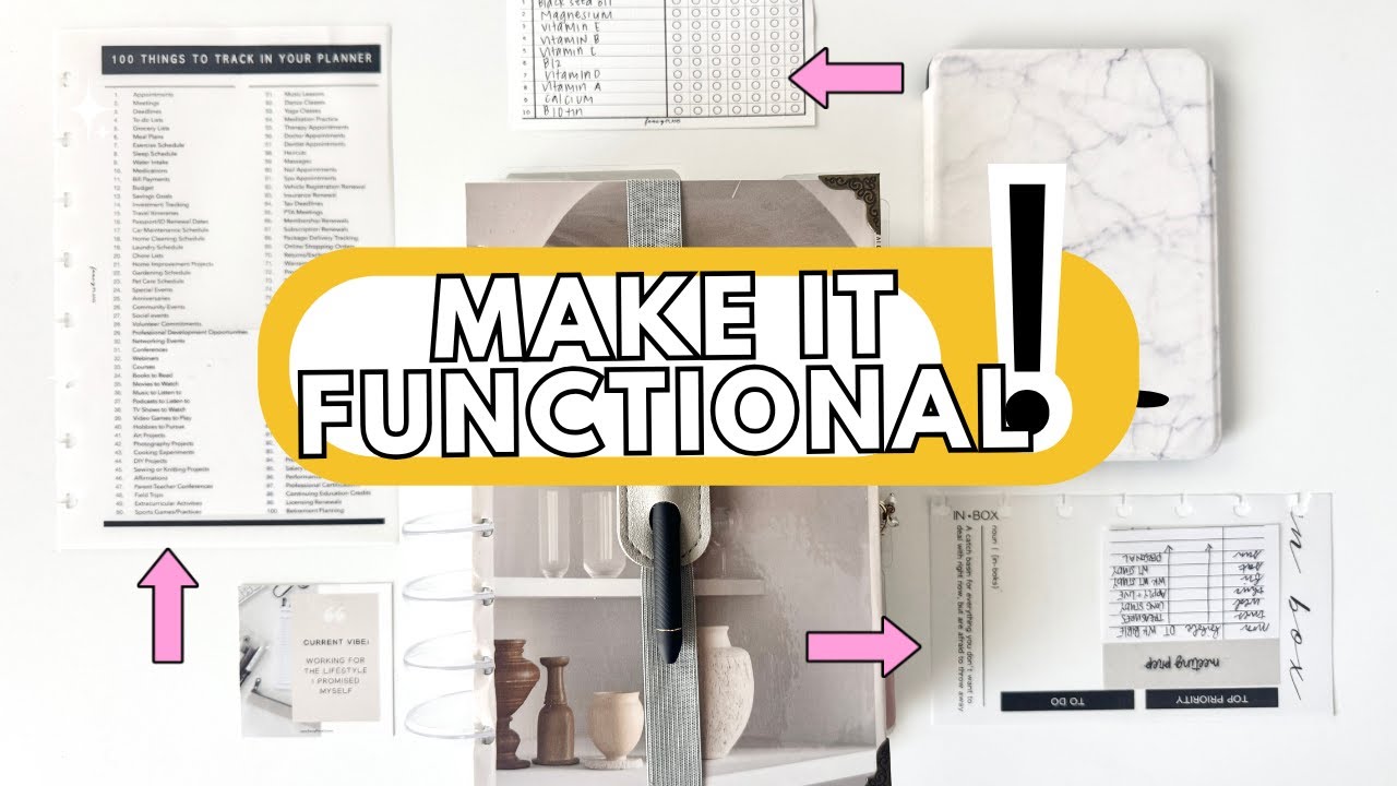 Setting Up The BEST Planner & Productivity System | Full Flip Through