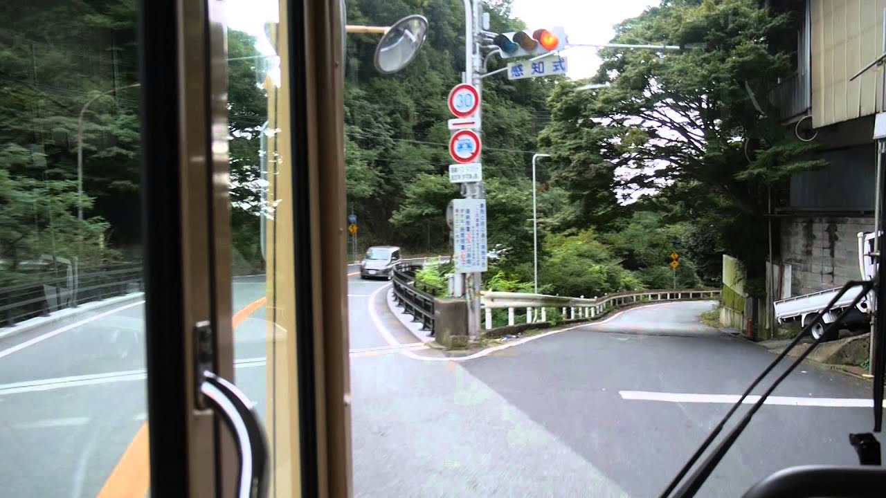 【前面展望】鈴蘭台駅ー神戸駅南口【阪急バス61系統・急坂下り！】