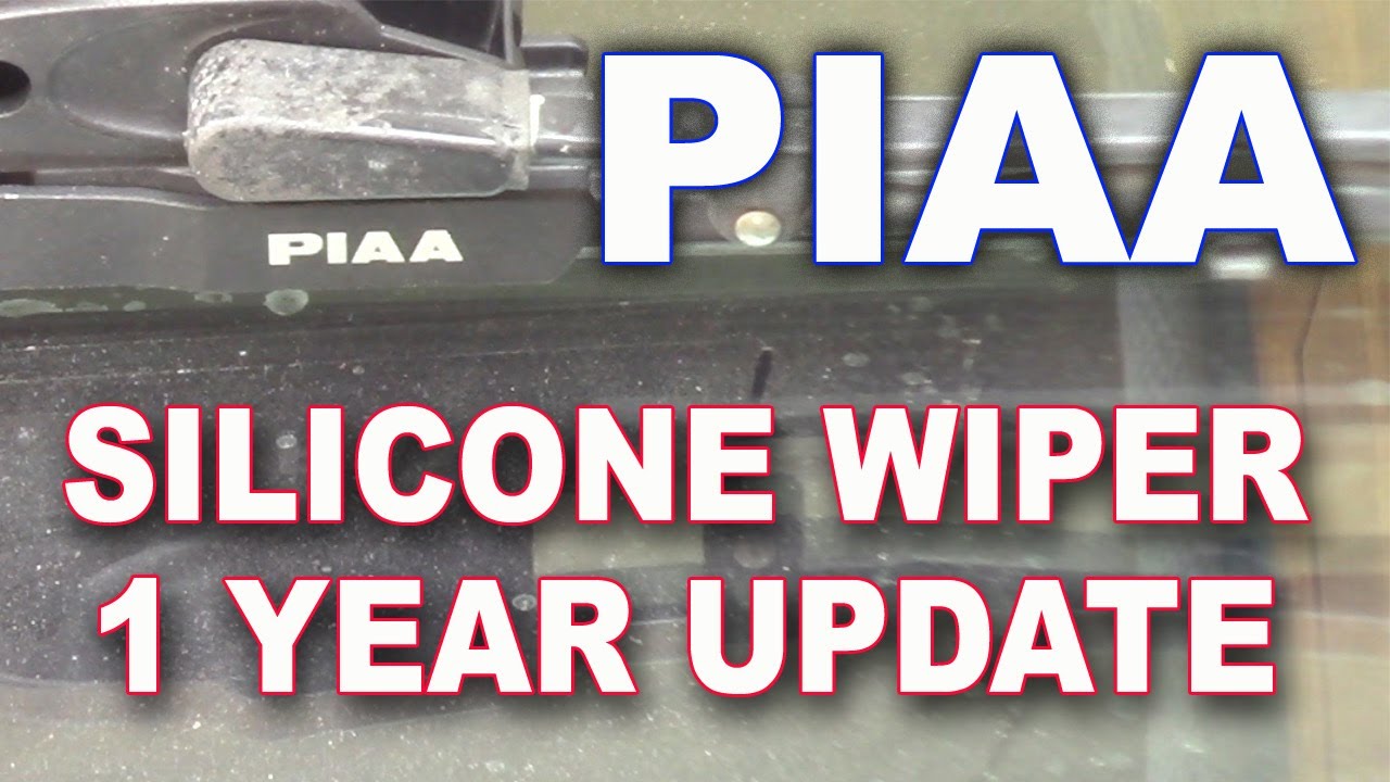 Обновление силиконовых щеток стеклоочистителя PIAA через 1 год.