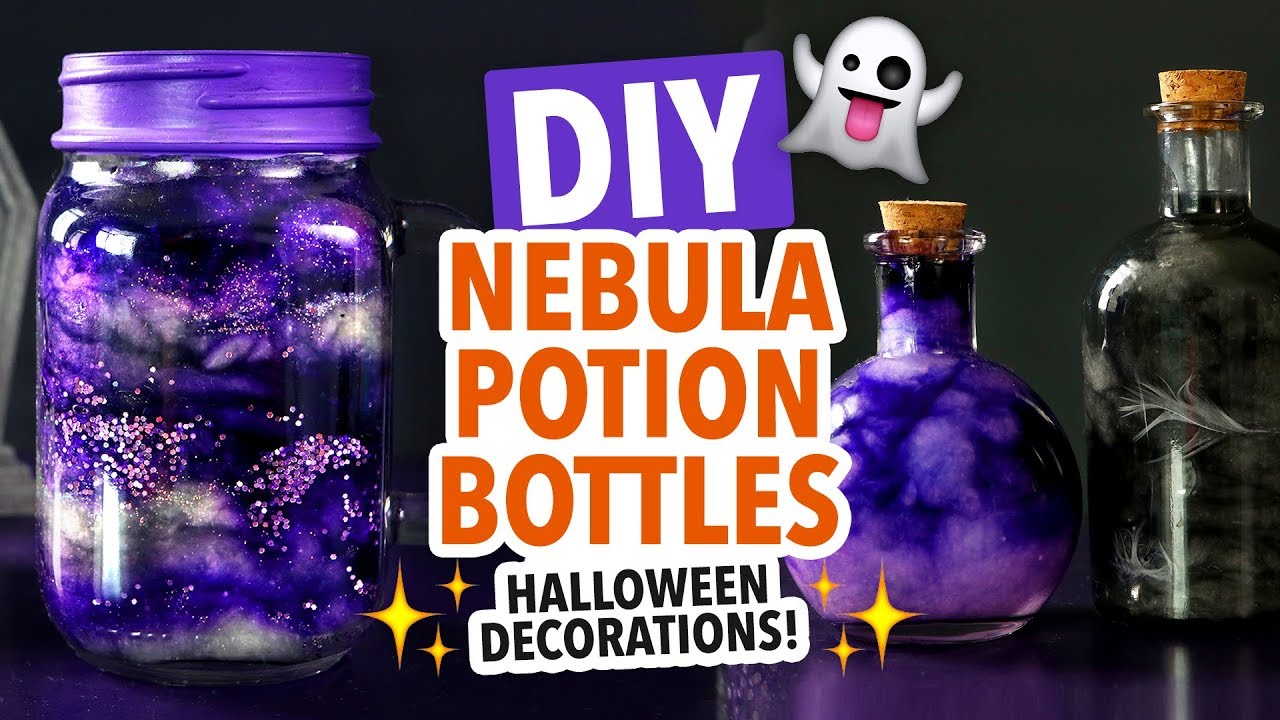 DIY Halloween Nebula Jar & Potion Bottles - HGTV Handmade