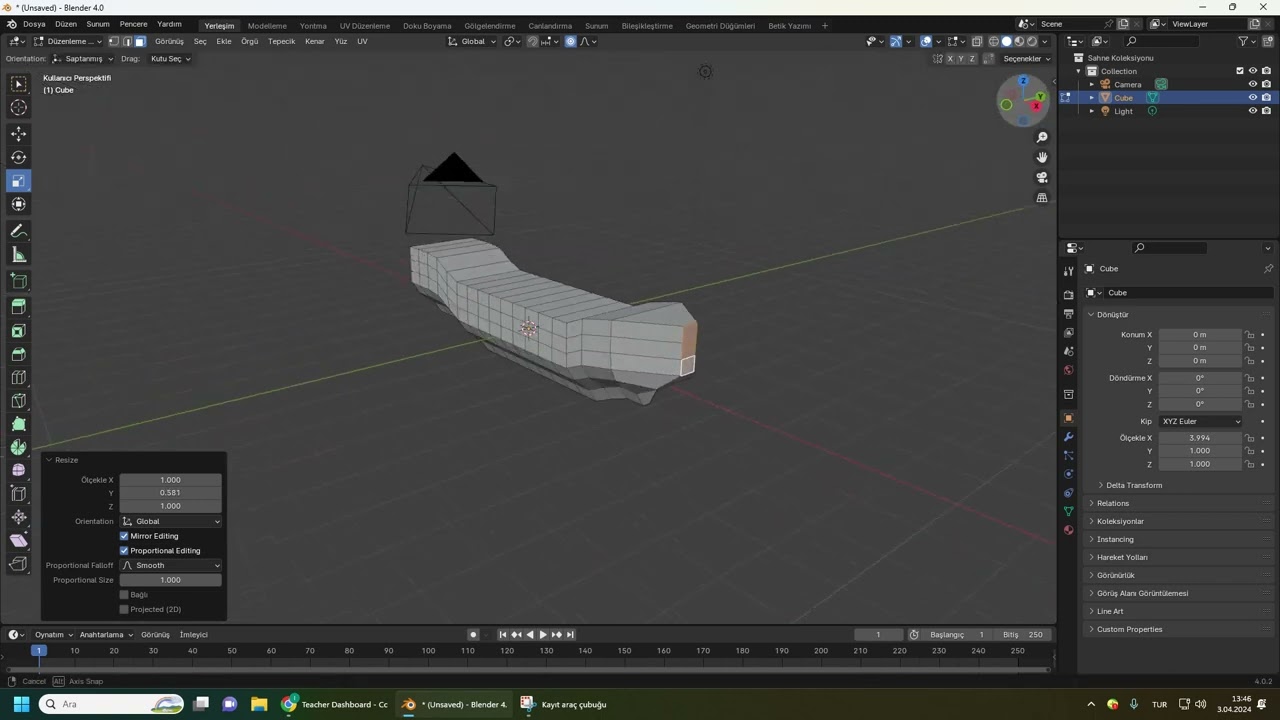 blender ile gemi tasarımı