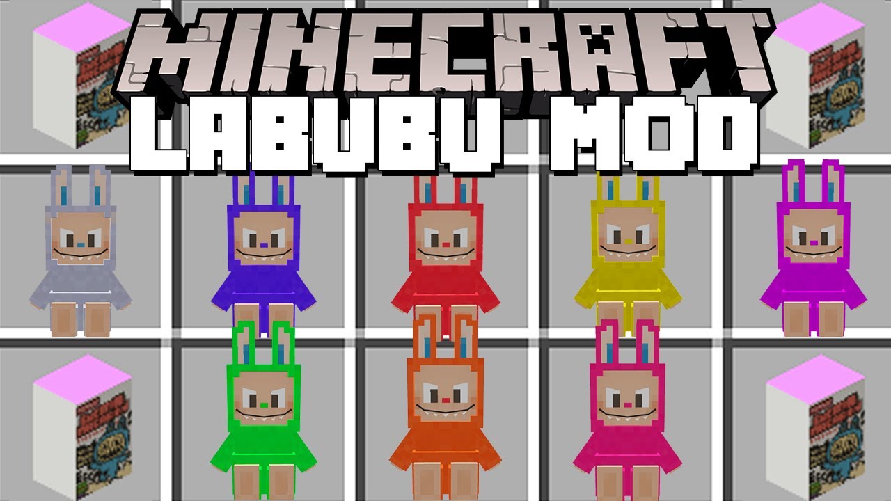 Minecraft LABUBU MOD / THE MONSTERS LABUBU ADDON! (Minecraft Mods)