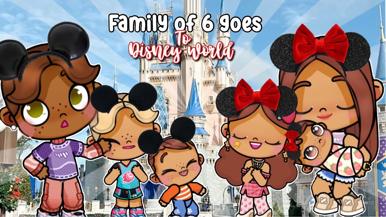 ❤️🐭FAMILY OF 6 GOES TO DISNEY WORLD💫  AVATAR WORLD RP🌎