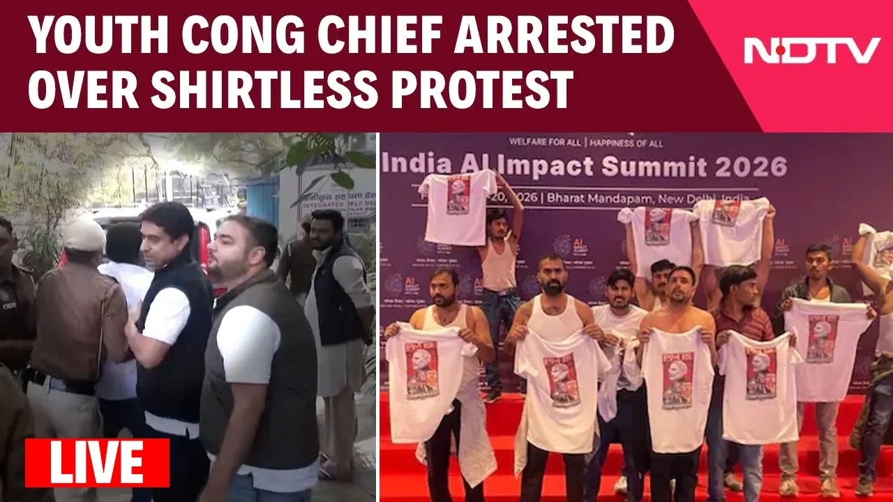 Youth Congress Chief Arrested LIVE | Uday Bhanu Arrested LIVE | AI Summit | Youth Congress Arrest