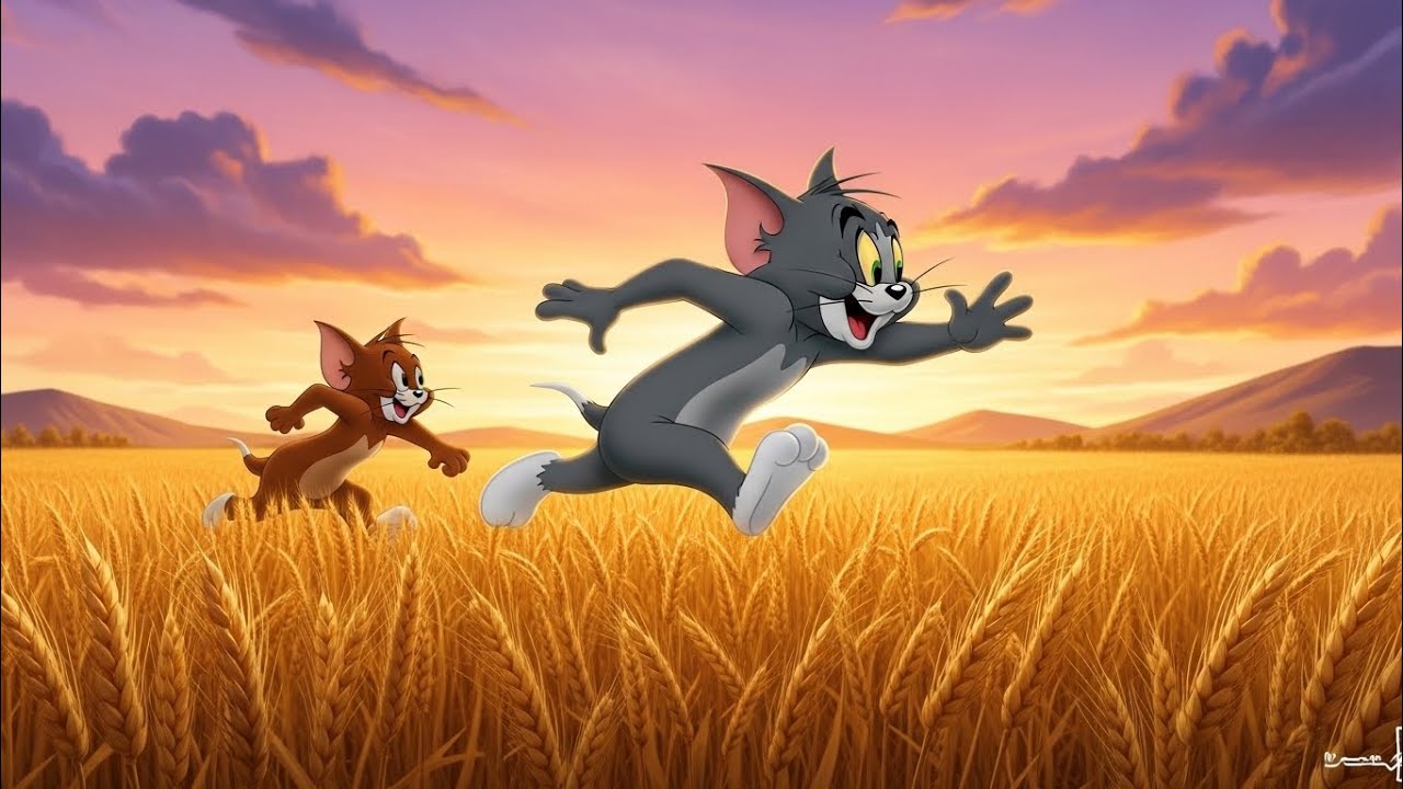Tom and Jerry Golden Sunset Farm Escape 🌅🚜 | Funny Cartoon Adventure for Kids