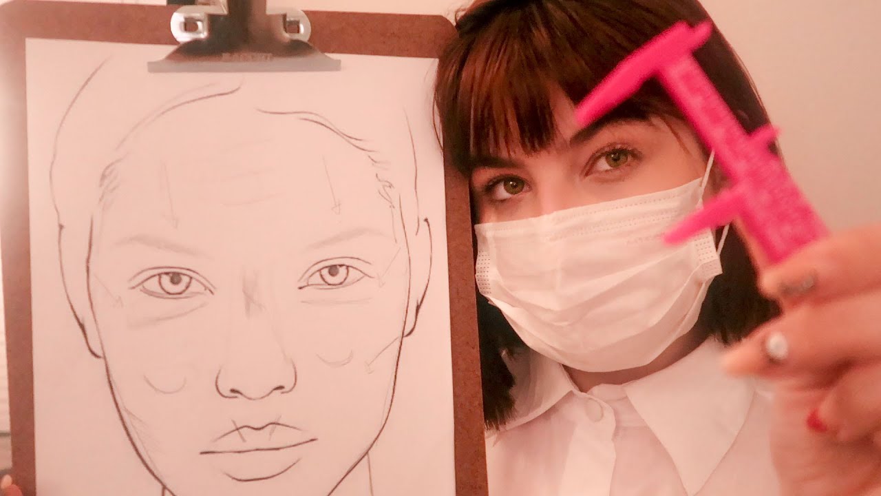 ASMR - FAZENDO HARMONIZAÇÃO FACIAL EM VOCÊ!