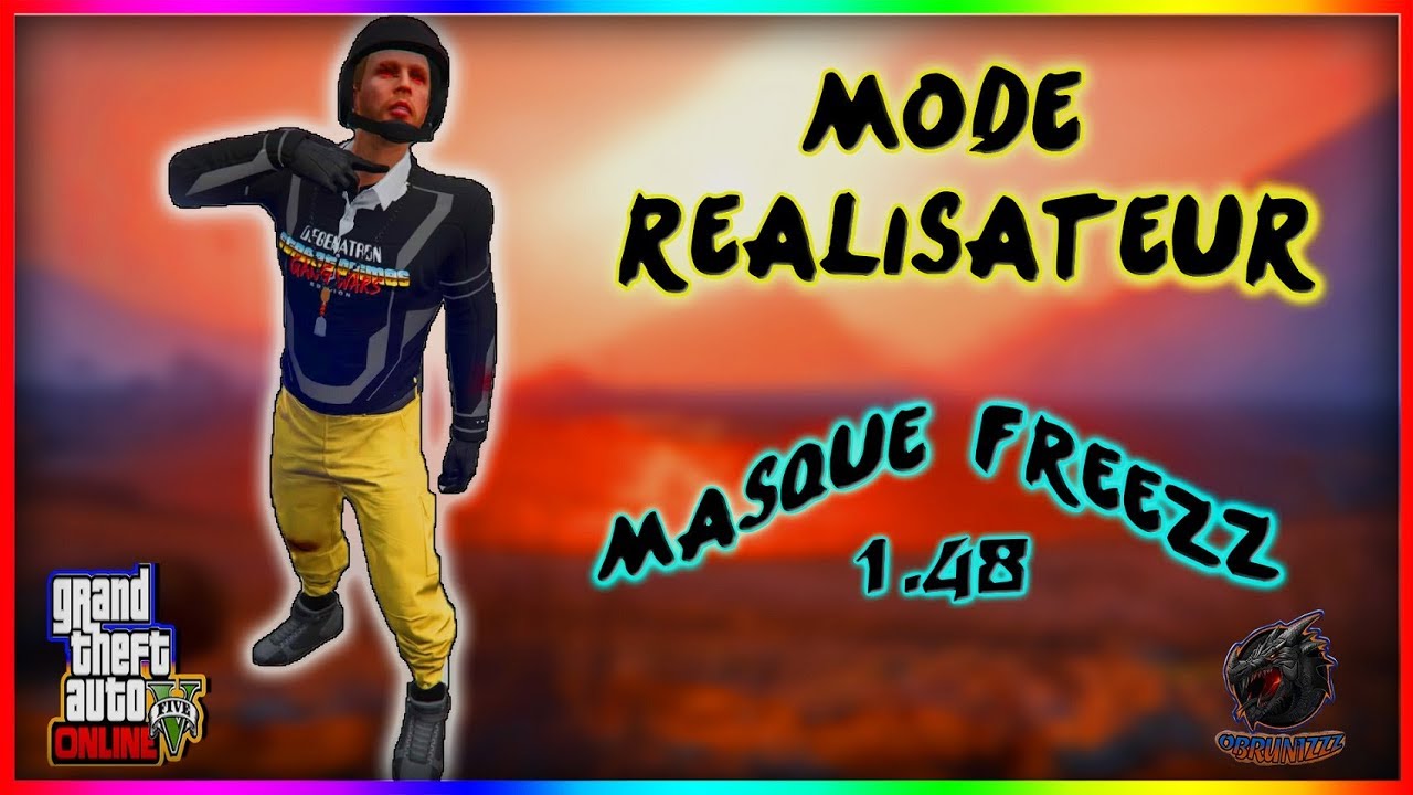 [GLITCH] 1.48-MODE REALISATEUR-MASQUE FREEZZ-Tenues Modées-GTA5 ONLINE