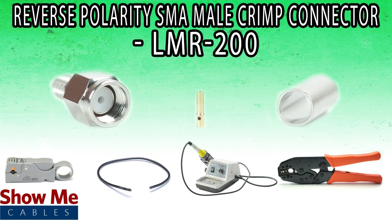 Reverse Polarity SMA Male Crimp Connector For LMR-200 - Perfect For DIY Installs!