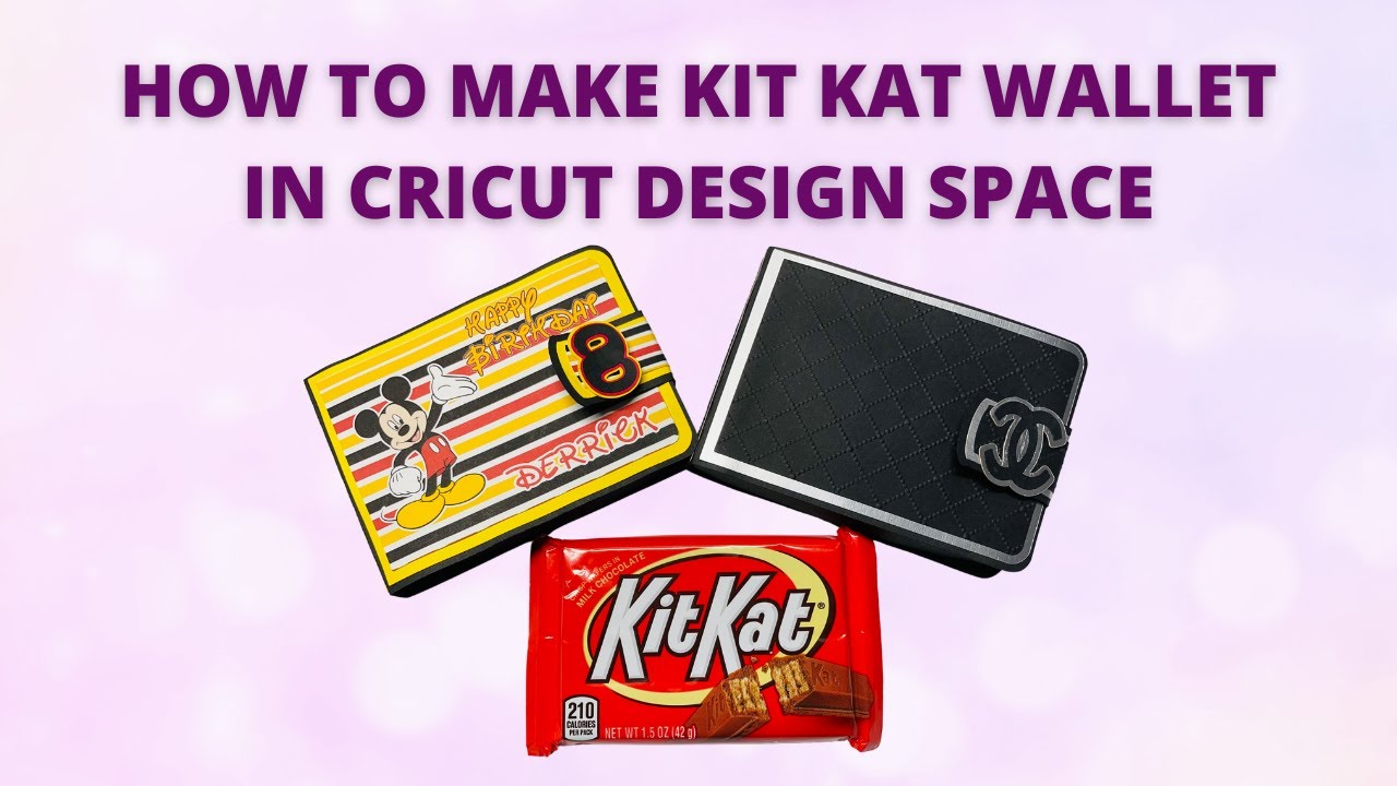 How to Make Kit Kat Wallet in Cricut Design Space using Pattern Fill and Print Then Cut