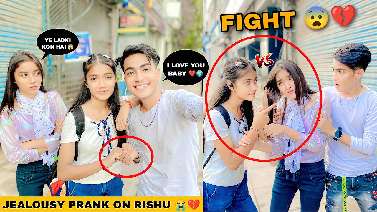 Jealousy *Prank* On Rishu With Cute Girl 😍 ( Aaj Hua Hungama 😱 ) | Justin Romio