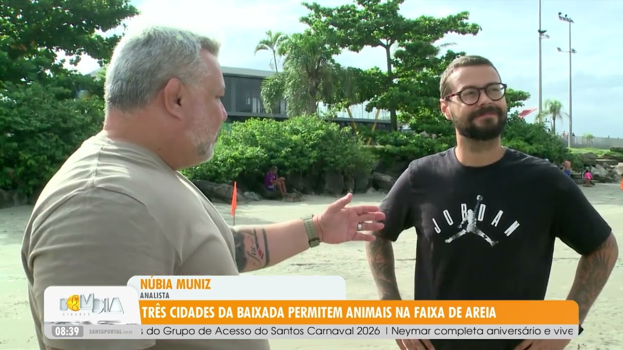 Três cidades da Baixada permitem animais na faixa de areia - 06/2/26