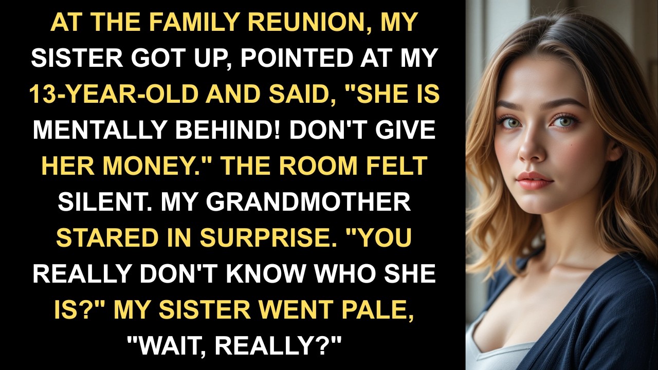 At the Family Reunion, My Sister Got Up, Pointed at My 13-year-old and Said, 