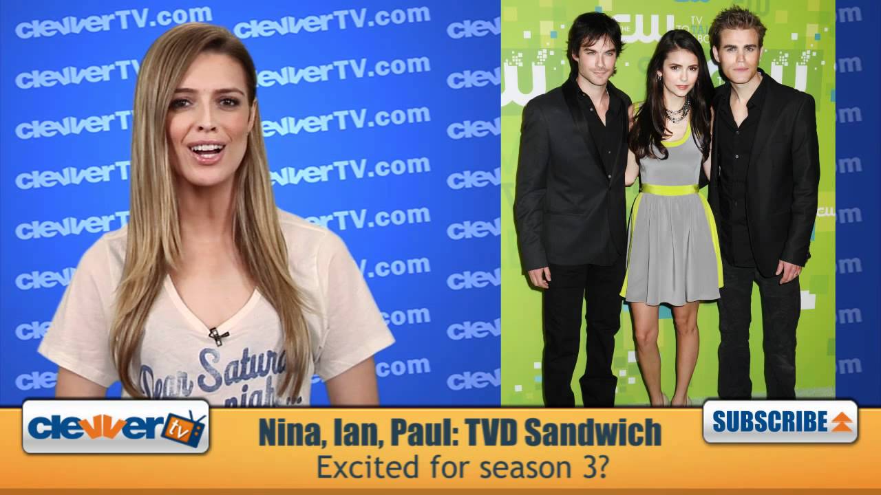 Nina Dobrev, Ian Somerhalder & Paul Wesley At The CW Upfronts
