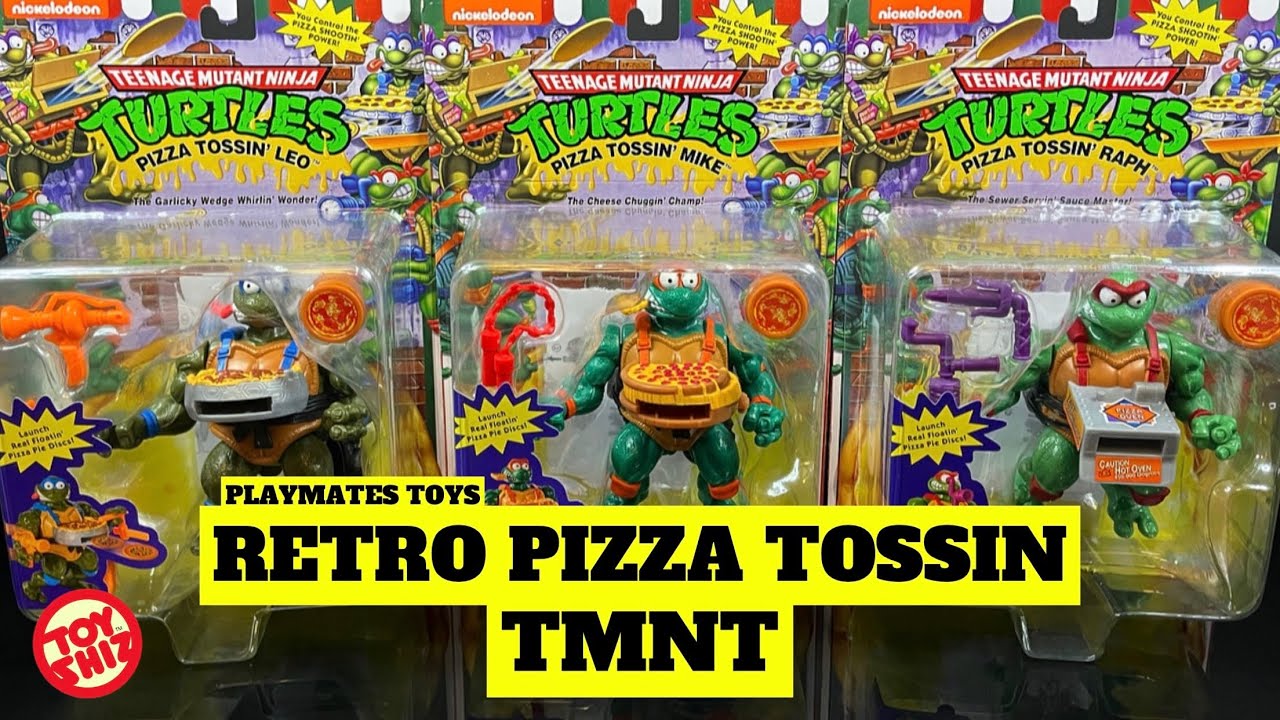 2023 ☘️ RETRO PIZZA TOSSIN TMNT | Walmart Excl | Playmates Toys