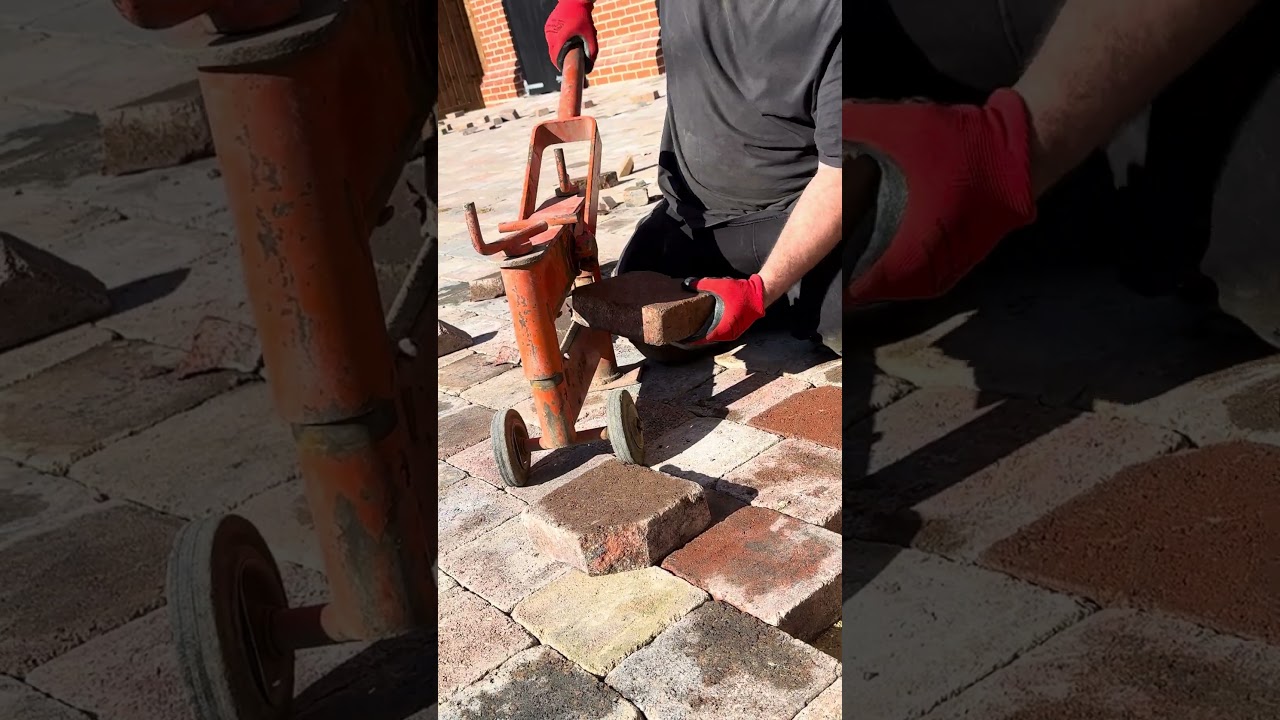 Block Paving Cutting 60mm #baustelle #automobile #blockcutting #construction #work #satisfying