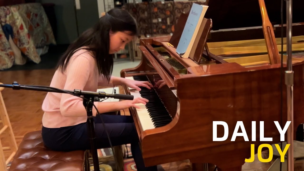Beethoven's Piano Sonata No. 11 performed by Katie Wang! | Daily Joy