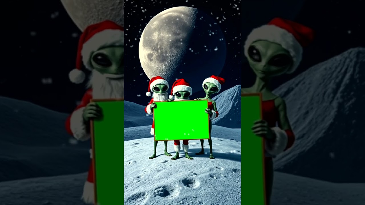 Merry Christmas green screen