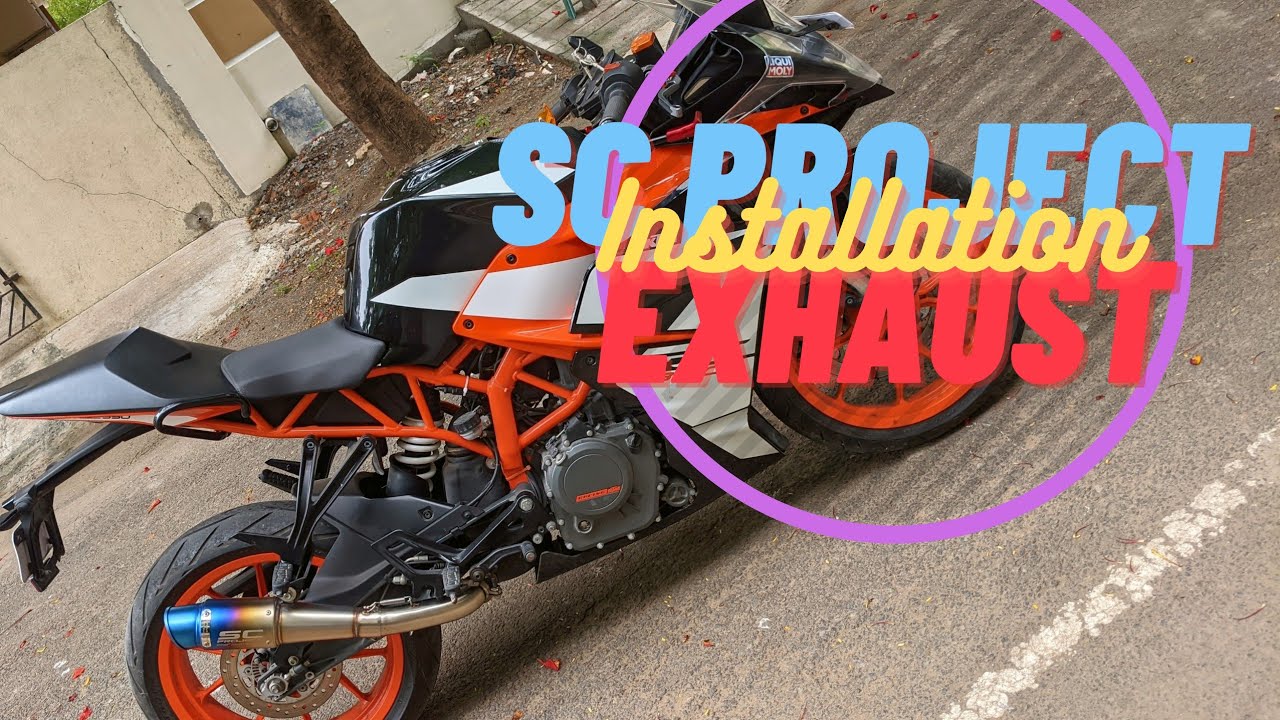 SC Project exhaust installation on KTM RC390