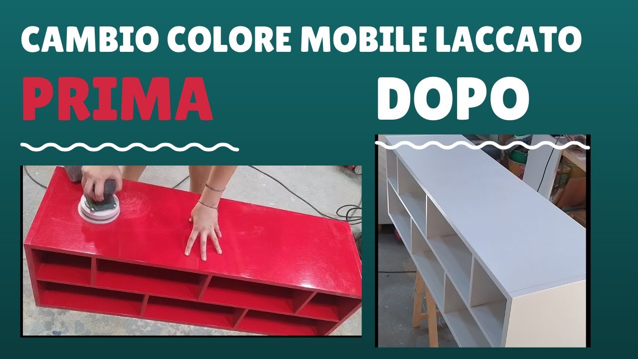 Ritinteggiatura mobile laccato: da rosso a bianco