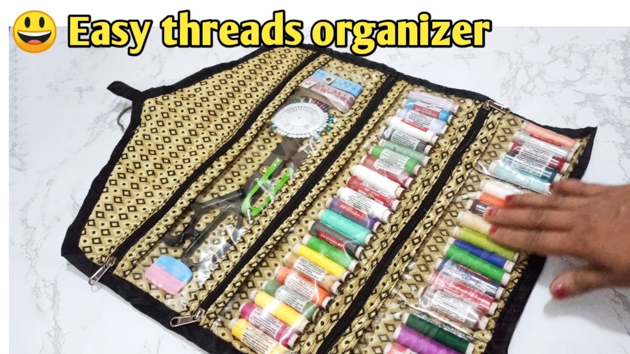 सिलाई के सामान को    रखने के लिए बनाये Multipurpose organizer