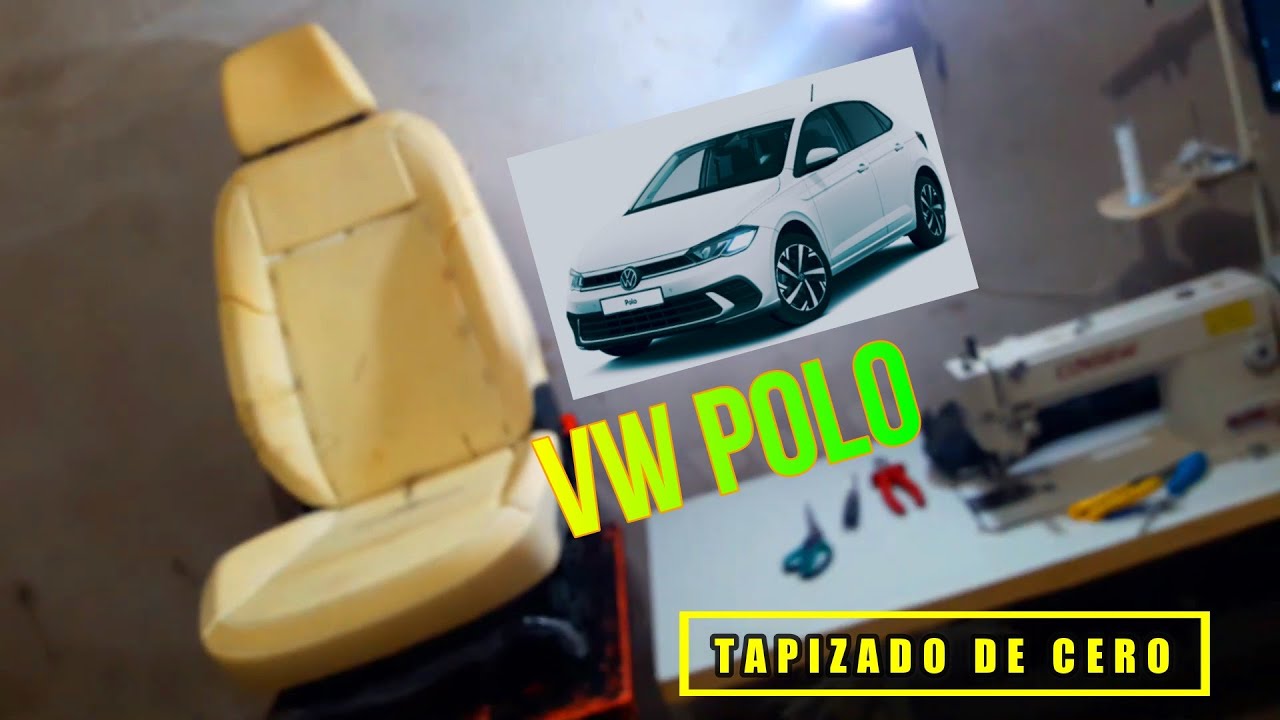 COMO TAPIZAR UN VW POLO DISEÑO A ROMBOS Y LINEAS