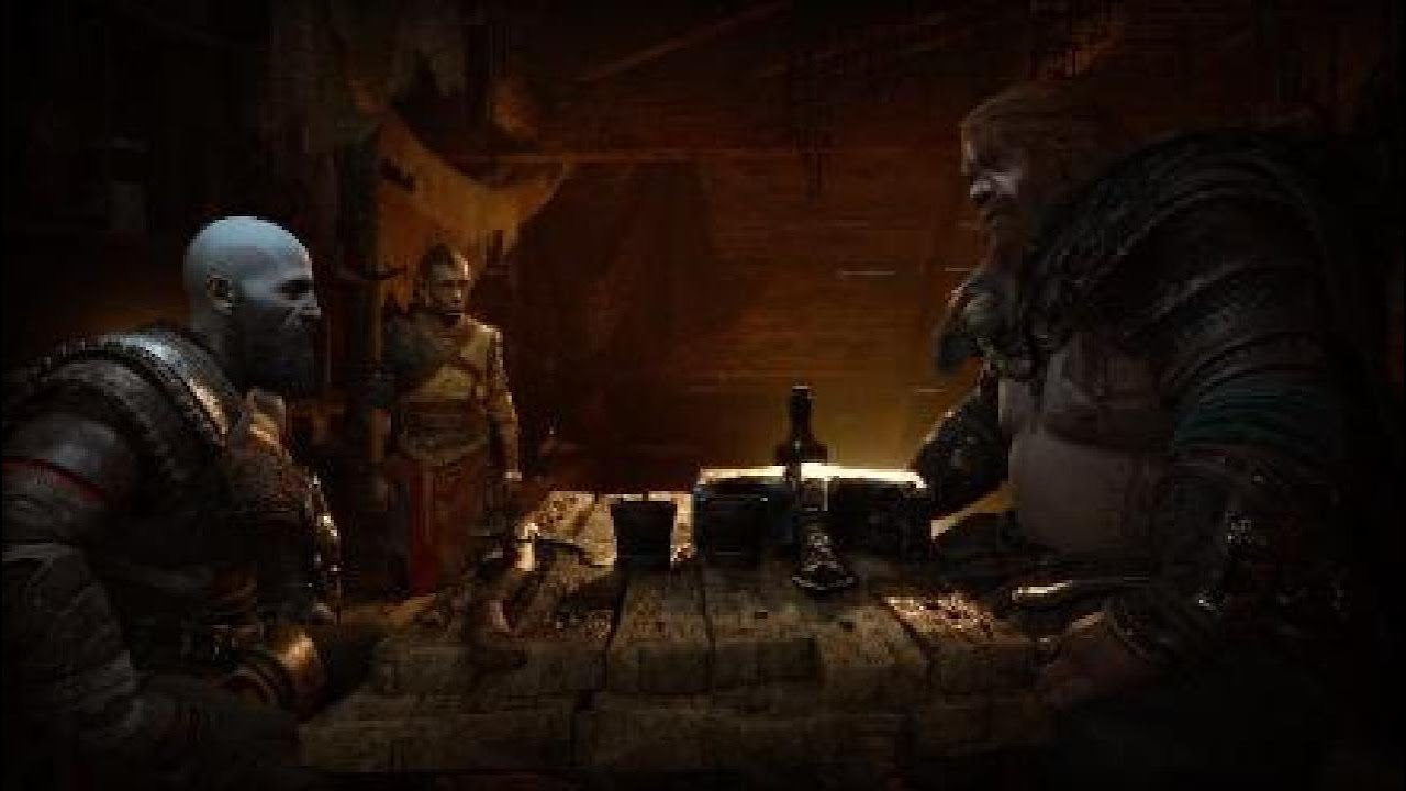 God of War Ragnarök - Besuch von Thor & Odin *Kratos vs Thor* 1 Kampf (deutsch/german)