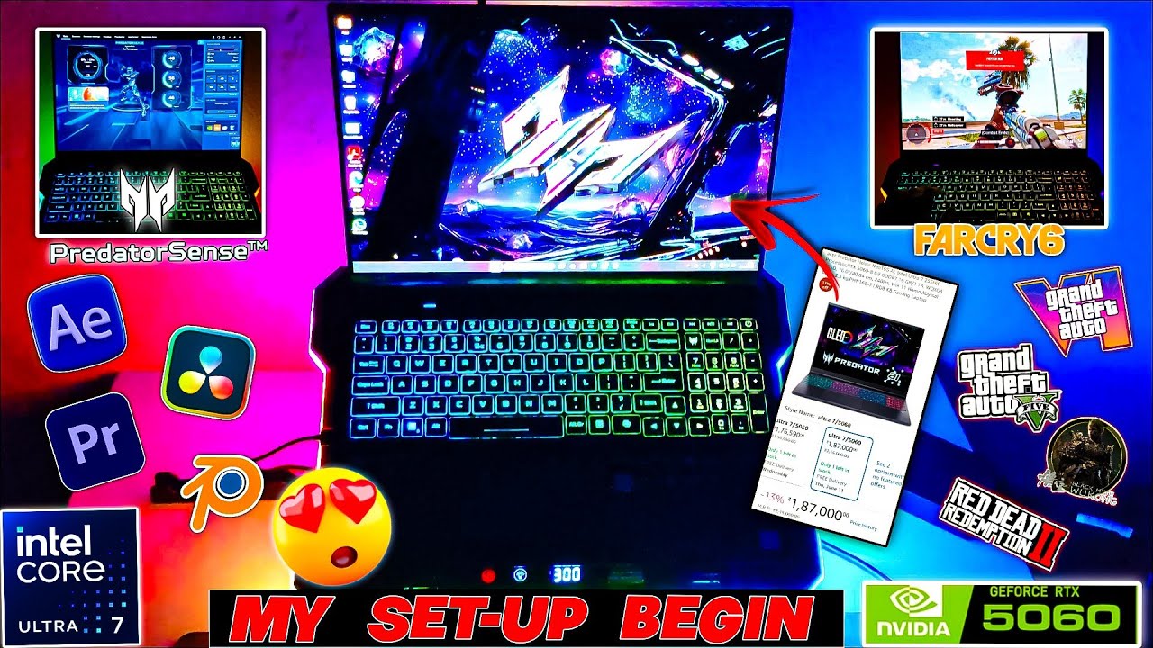 РАСПАКОВКА НОУТБУКА МОЕЙ МЕЧТЫ + ПОЛНЫЙ ОБЗОР 😍 | ВОЗМОЖНОСТИ PREDATOR SENSE + ИГРОВОЙ ТЕСТ 🔥