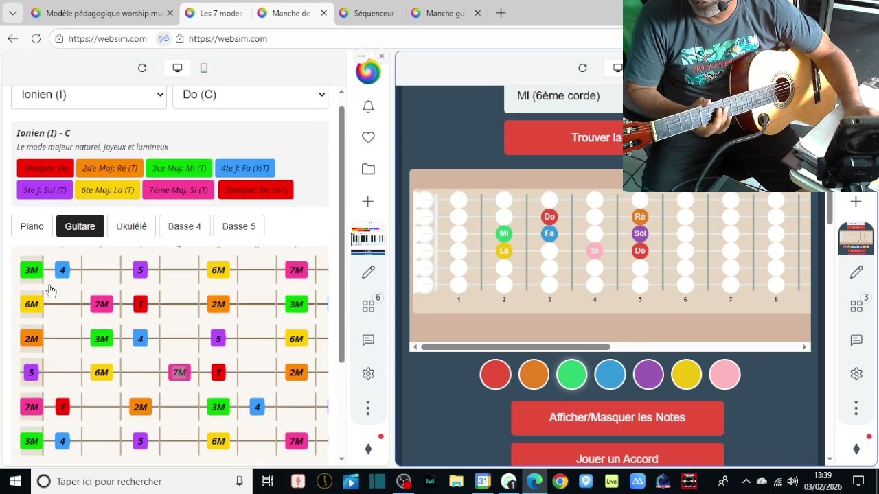 Méthode avec degrés et code couleur
