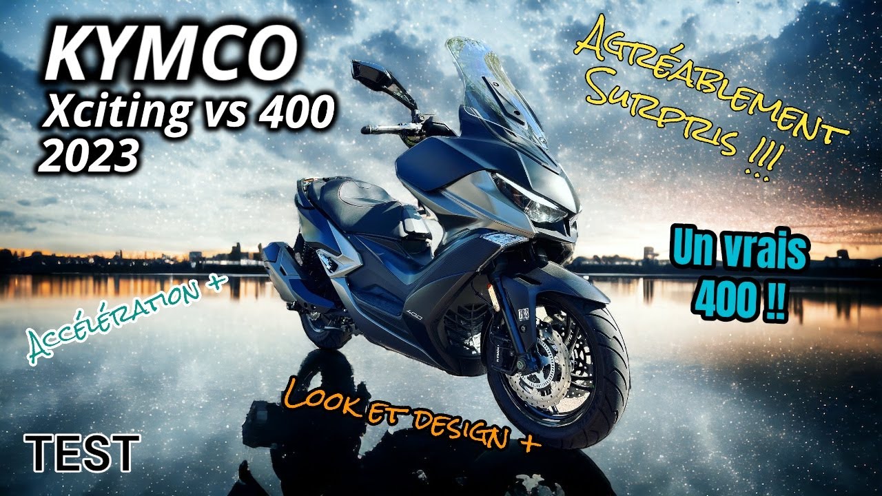 ESSAI KYMCO VS 400 XCITING 2023. SUPERBE SCOOTER UN RÉGALE, PRESQUE PARFAIT !!!