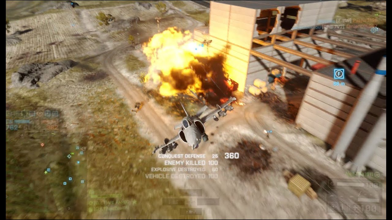 #13 4K Battlefield4 attack jet gameplay 51-0