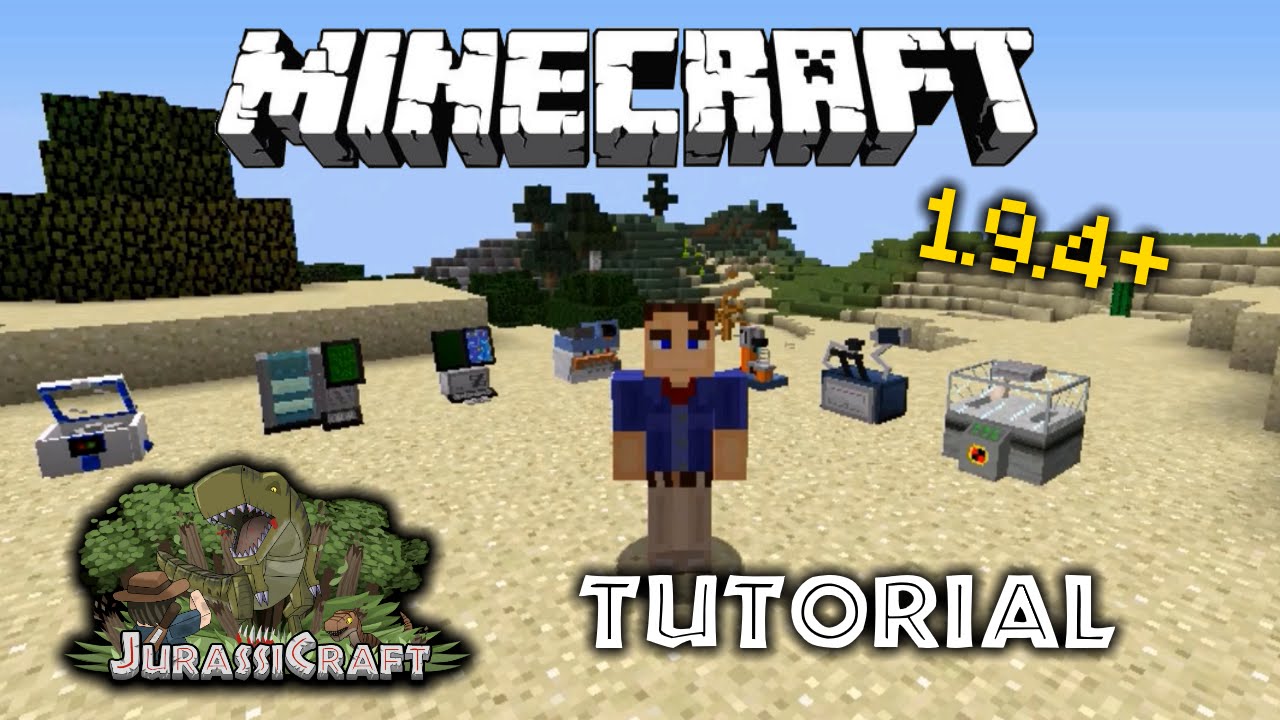 JurassiCraft 2.0 - How To Make A Dinosaur! (Minecraft 1.9.4+ Tutorial)