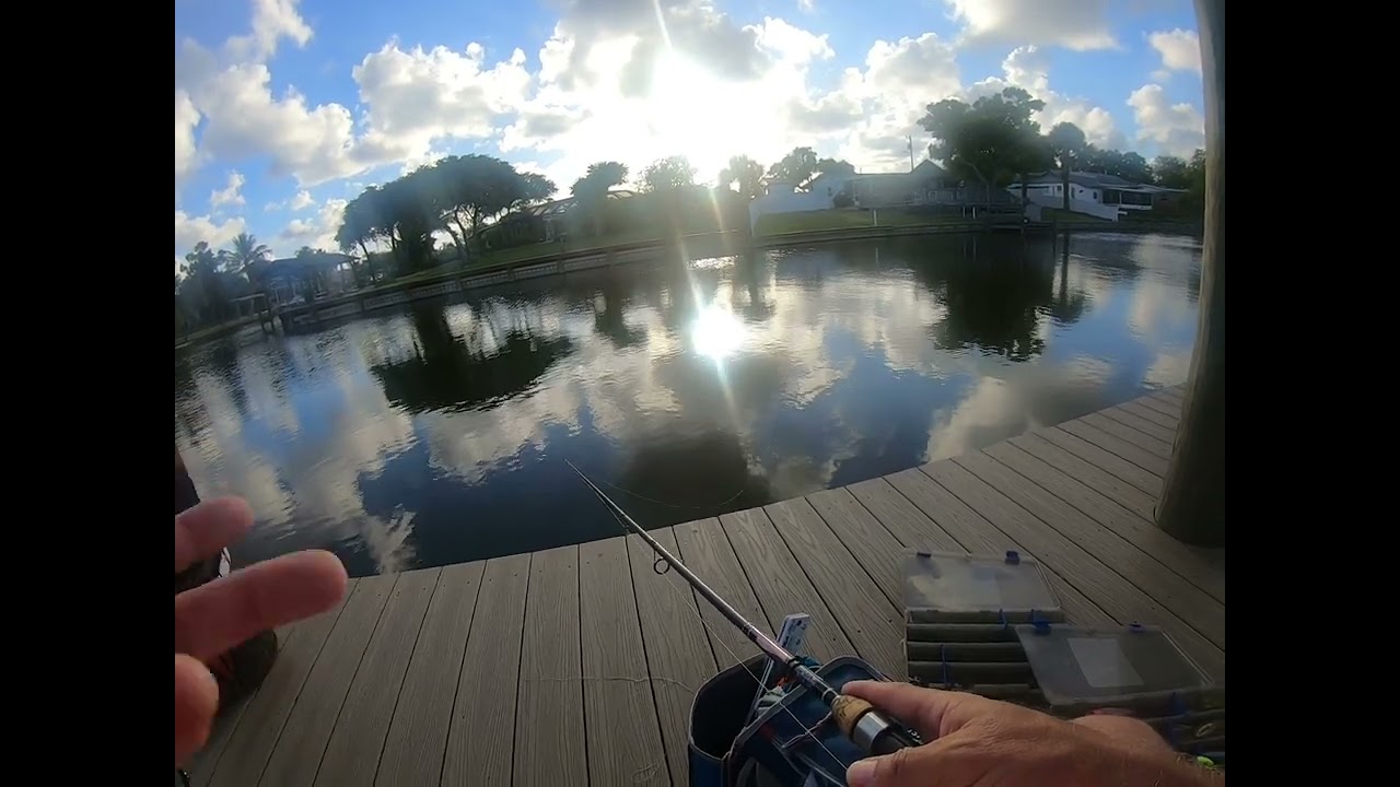 Fishing in Sykes Creek in Merritt Island Florida.