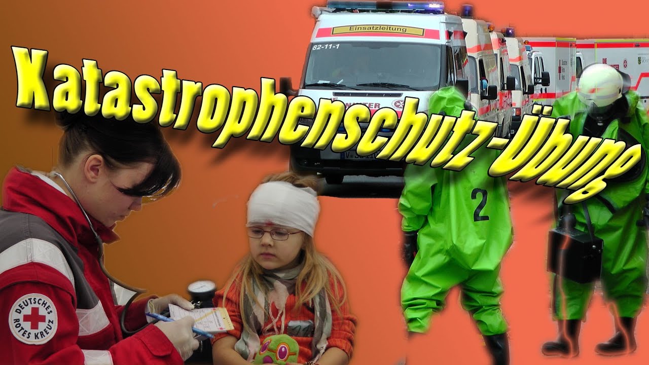 DRK- Katastrophenschutzübung mit Dekon-Strecke