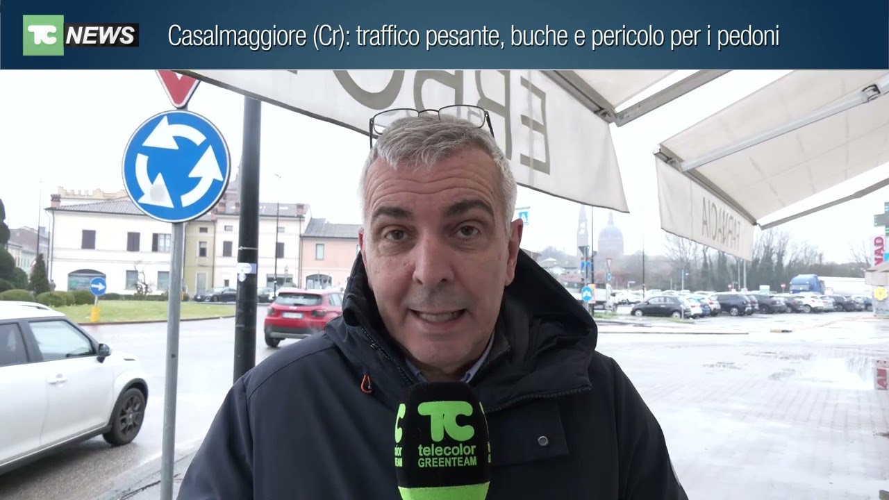 Casalmaggiore (Cr): traffico pesante, buche e pericolo per i pedoni